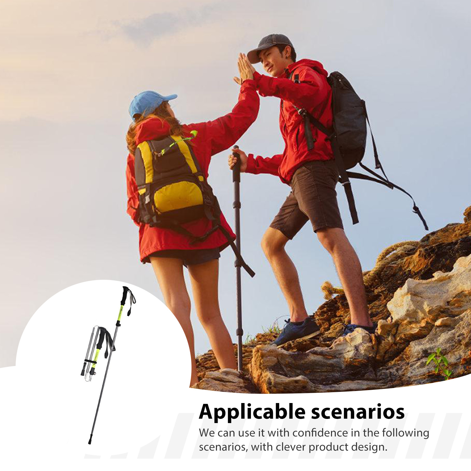 Aluminum Alloy Trekking Pole f - Outdoor Sport Climbing Gear recension och pris
