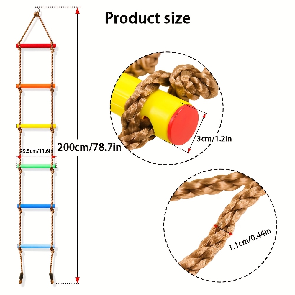 1pc Colorful Kid Climbing Ladd - Outdoor Sport Climbing Gear recension och pris