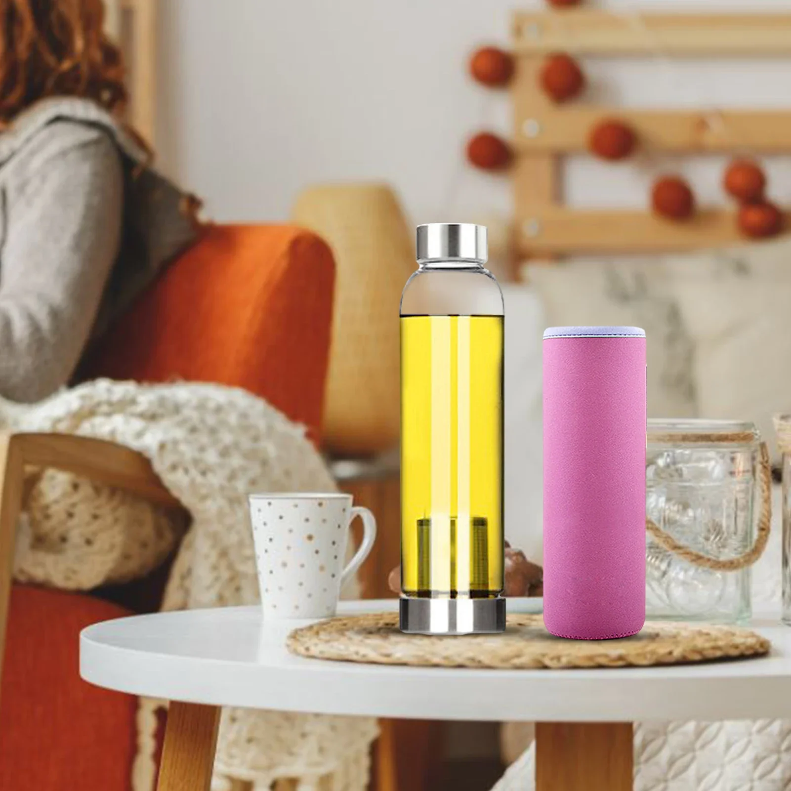 Glass Sport Water Bottle Tea I - Outdoor Sport Glass Water Bottle recension och pris